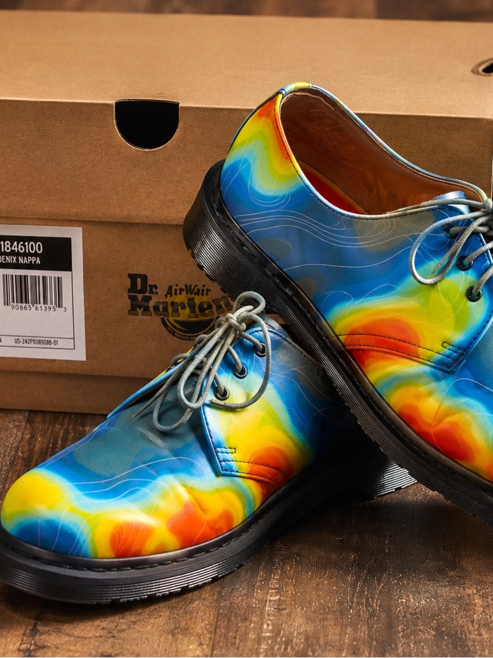 Dr. Martens 1461 Archive Heat Map Denix Nappa Leather Shoes Men’s 10 EU 43 Box